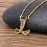 Lux Collection Letter Necklace