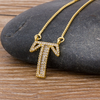 Lux Collection Letter Necklace